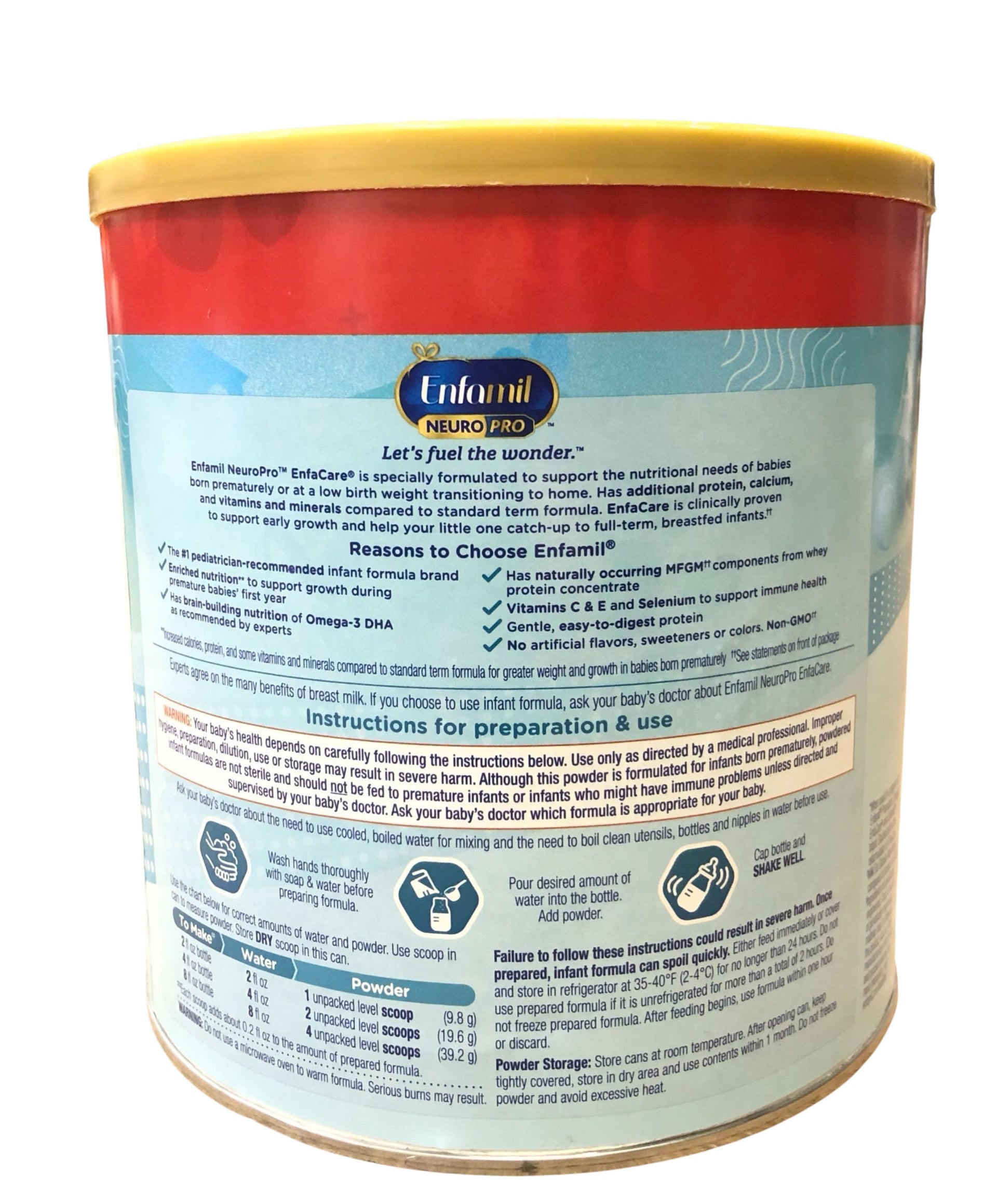 Enfamil EnfaCare NeuroPro Infant Formula 23 oz (1 Can)