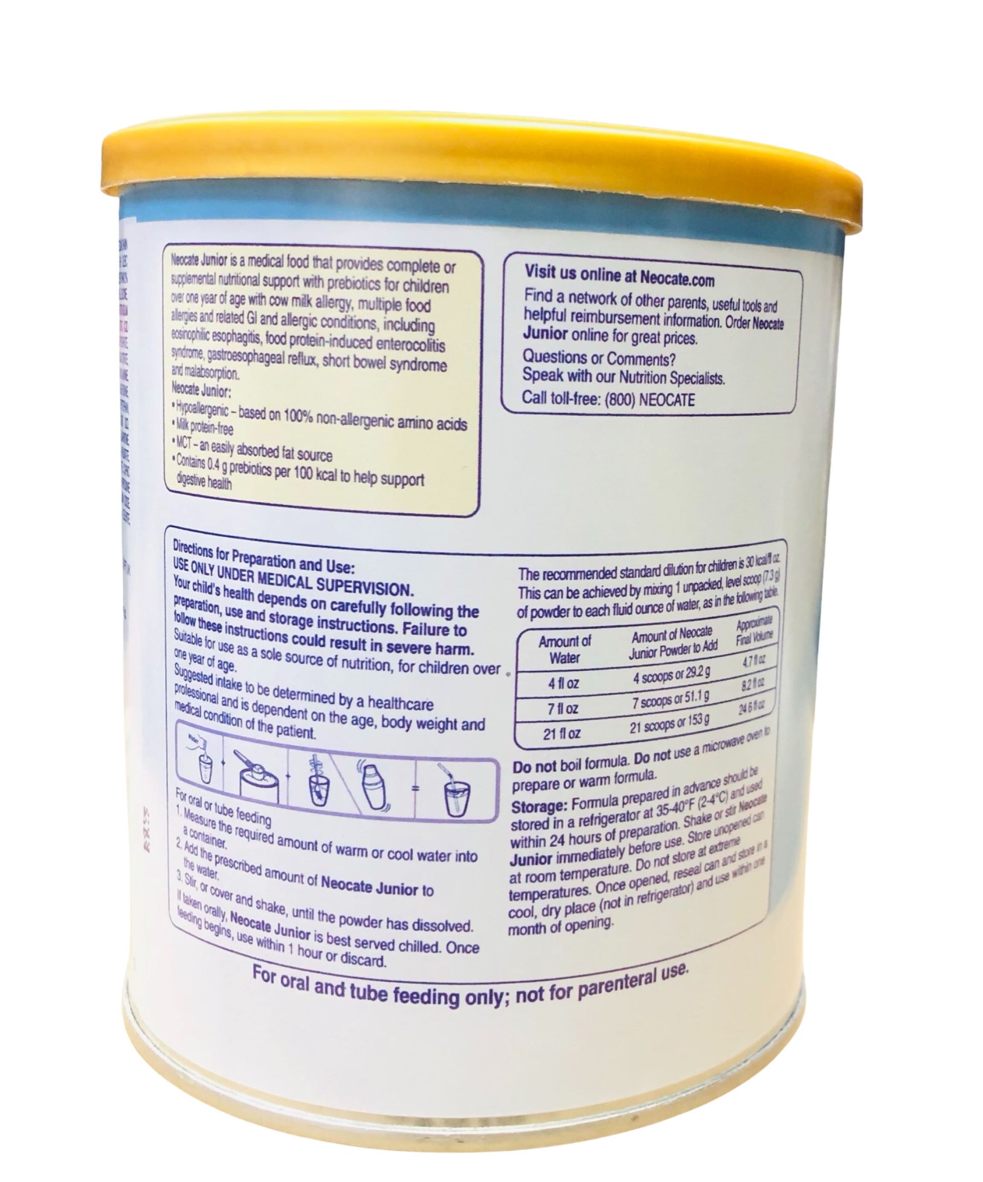 Neocate Junior Strawberry 14.1 oz Powder (1 Can)