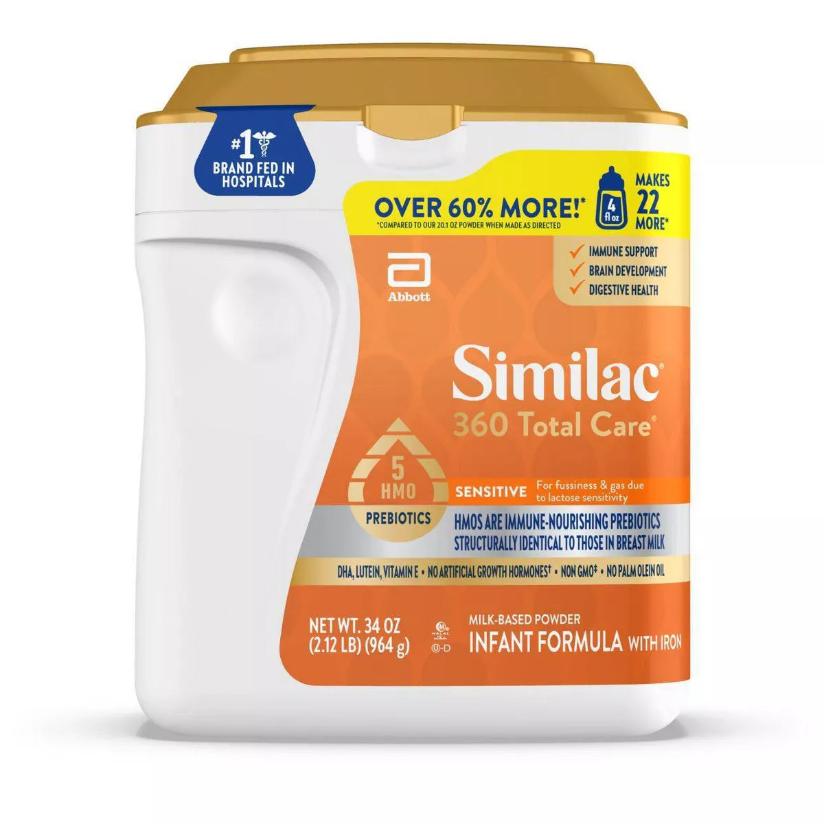 Similac 360 Total Care Sensitive Infant Formula 40 oz Powder
