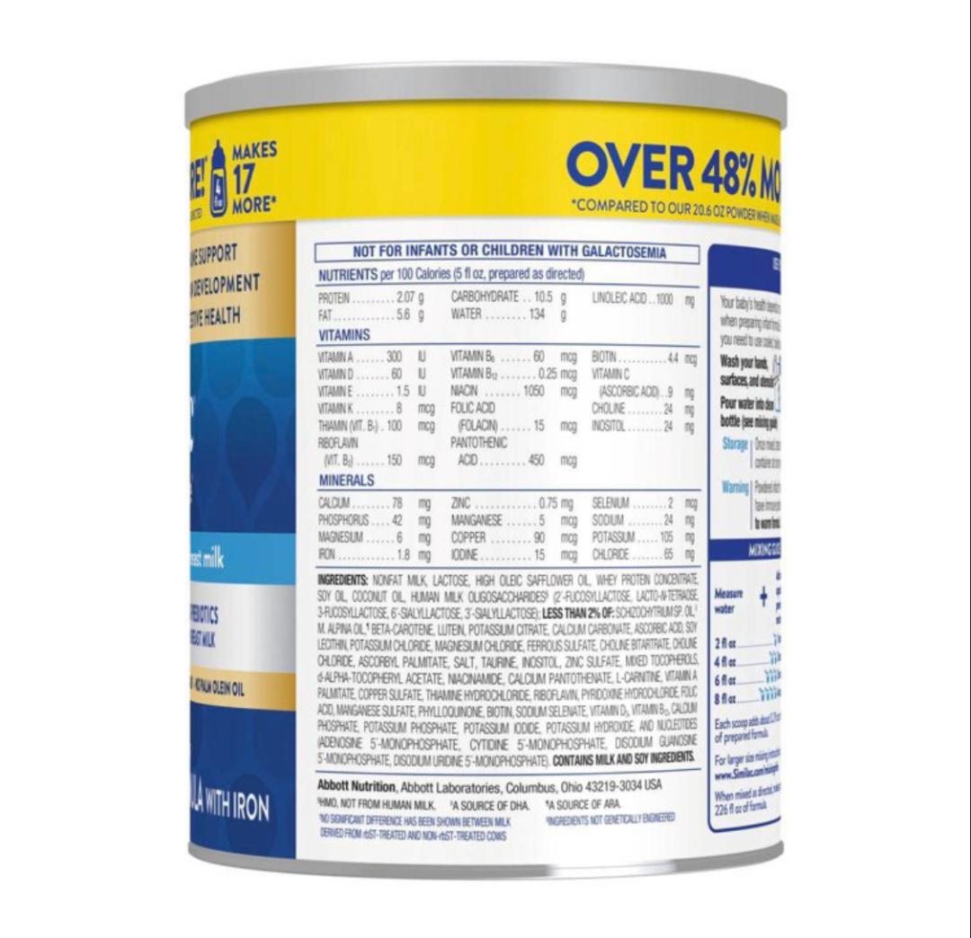 Similac 360 Total Care Infant Formula 30.8 oz Powder
