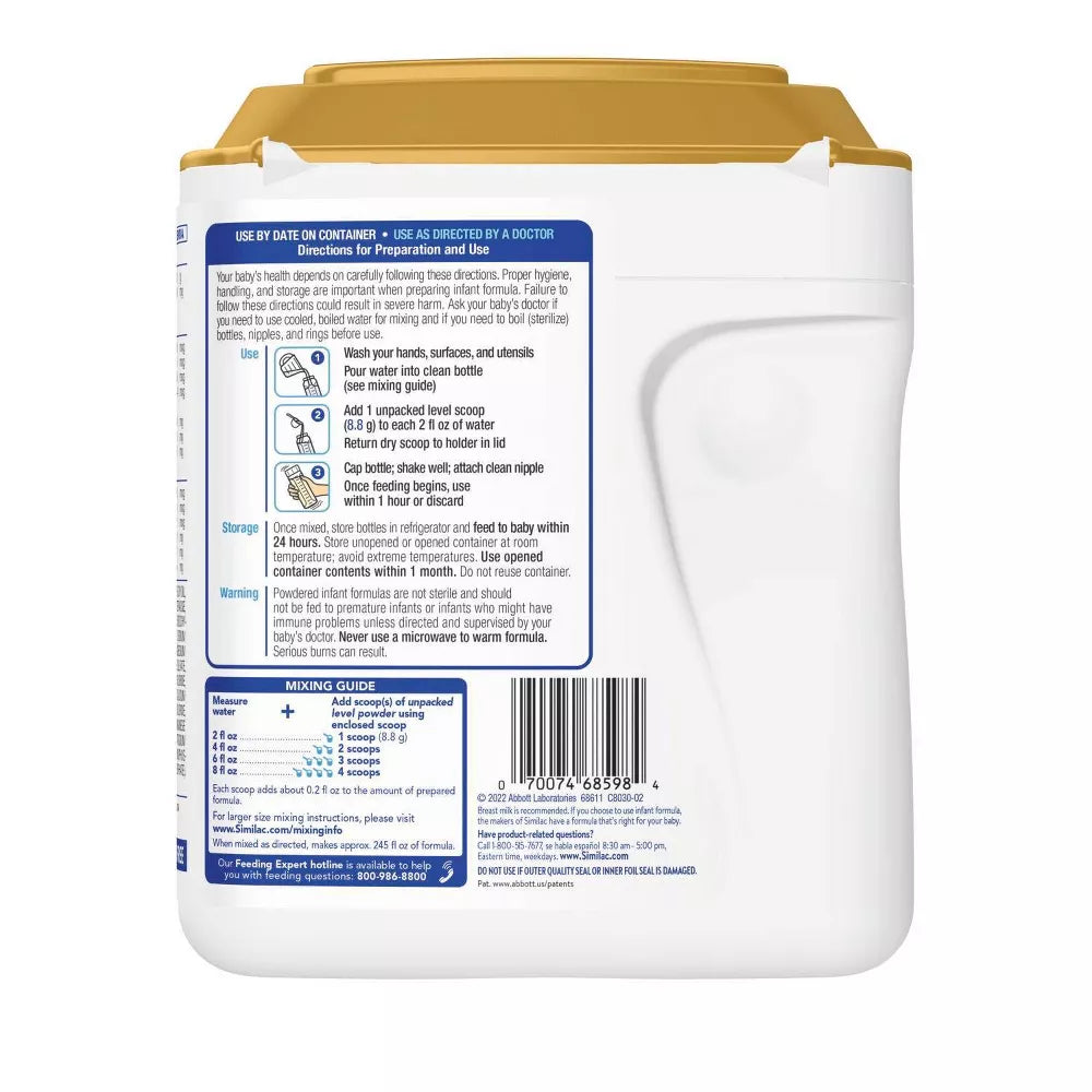 Similac 360 Total Care Sensitive Infant Formula 40 oz Powder