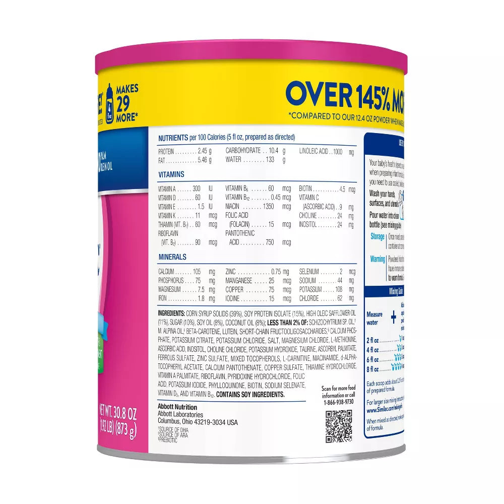 Similac Soy Isomil Infant Formula 30.8 oz Powder